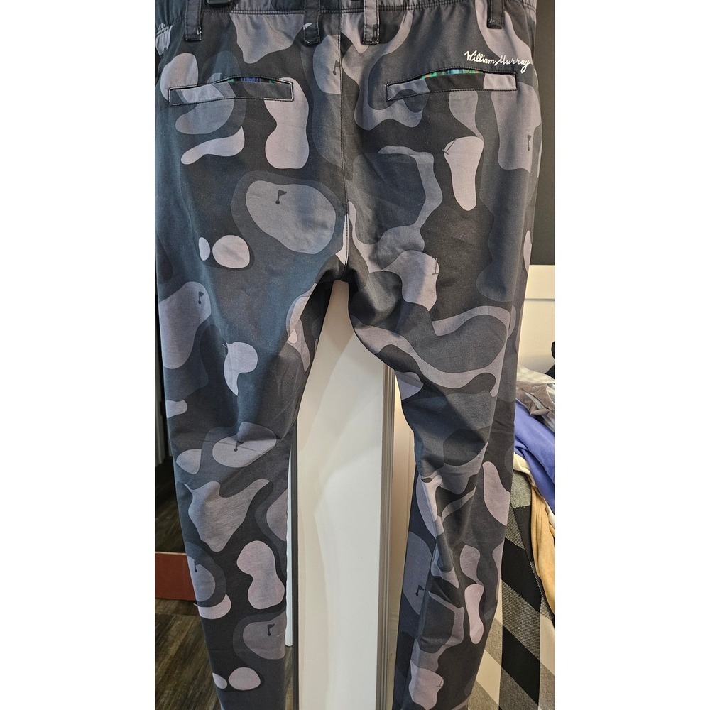 Golfcore William "Bill" Murray Golf Mens 36 Straight Fit Grey Camo Golf pants